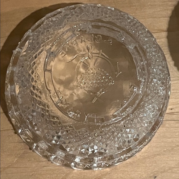 Fairy lamp S. Clarke Pyramid clear glass angel light diamond point pattern 3.5” - Picture 3 of 5